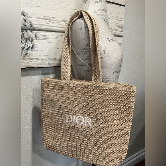 Raffia Large Woven Tote Bag - Picture 3 of 6